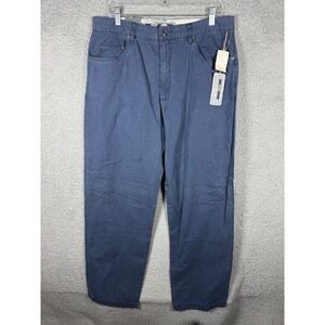NWT Quiksilver Edition Mens Clifton Bay Pnt Navy Blue Cotton Chino Pants Size 34
